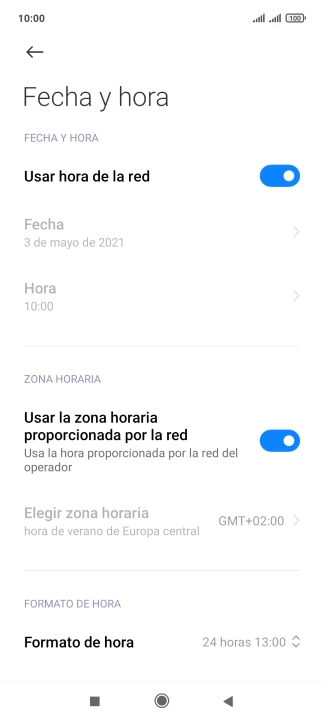 Pulsa la tecla de inicio para terminar y regresar a la pantalla de inicio.