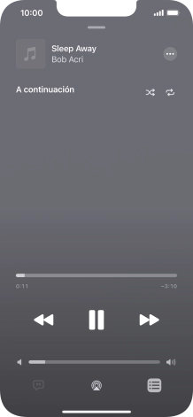 Pulsa el icono de reproducción aleatoria para activar o desactivar la función.