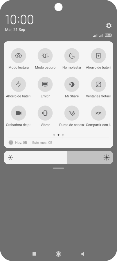 Pulsa Ahorro de batería para activar la función.