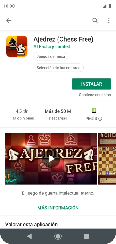 Pulsa INSTALAR y sigue las indicaciones de la pantalla para instalar la app.