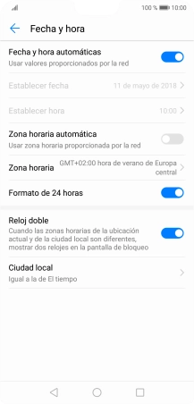 Pulsa el indicador junto a 