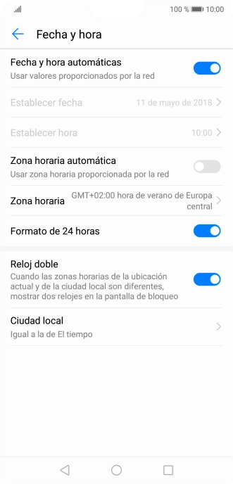 Pulsa el indicador junto a 