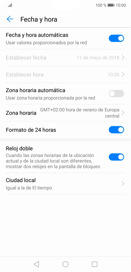 Pulsa el indicador junto a 