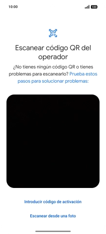 Coloca el código QR dentro del marco de la cámara del teléfono para escanearlo.