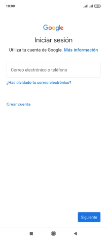 Si no tienes una cuenta de Google, pulsa Crear cuenta y sigue las indicaciones de la pantalla para ver cómo crear una cuenta nueva.