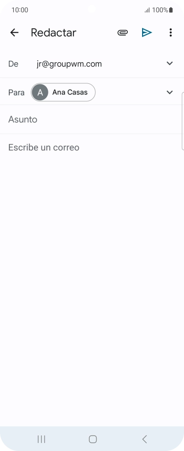 Pulsa Asunto e introduce el asunto deseado.