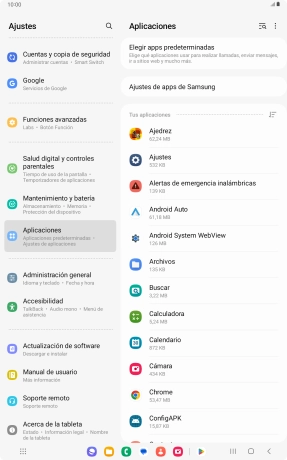Pulsa la app deseada.