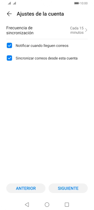 Pulsa Frecuencia de sincronización.