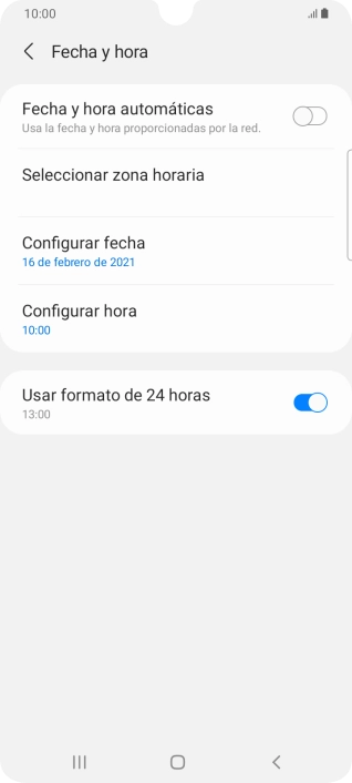 Pulsa el indicador junto a 