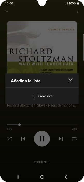 Pulsa Crear lista.