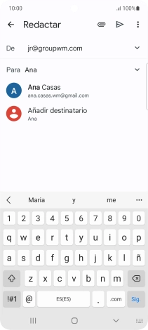 Pulsa el contacto deseado.