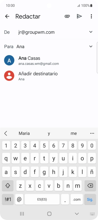 Pulsa el contacto deseado.