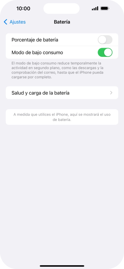 Desliza el dedo hacia arriba desde la parte inferior de la pantalla para terminar y volver a la pantalla de inicio.