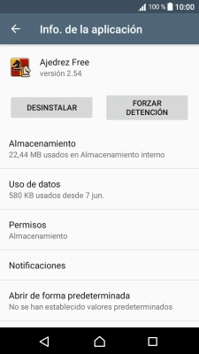 Pulsa Almacenamiento.