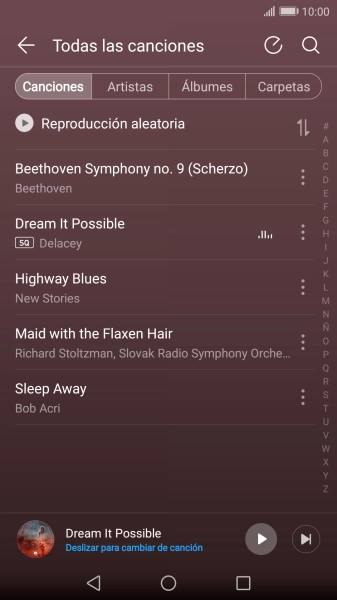 Pulsa la categoría deseada.
