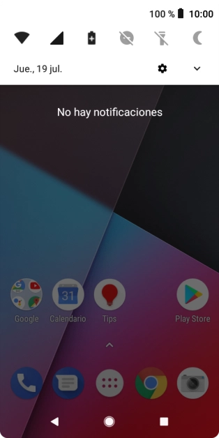 Pulsa la tecla de inicio para terminar y regresar a la pantalla de inicio.