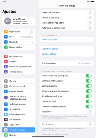Pulsa el indicador junto a 