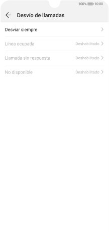 Pulsa el tipo de desvío deseado.