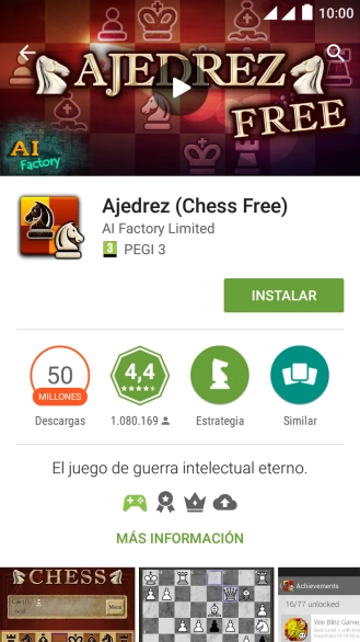 Pulsa INSTALAR y sigue las indicaciones de la pantalla para instalar la app.