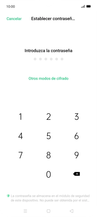 Pulsa Otros modos de cifrado.