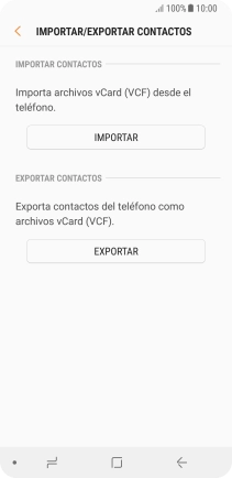 Pulsa IMPORTAR.