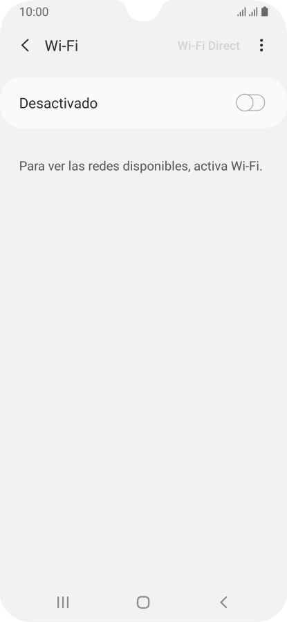 Pulsa el indicador para activar la función.