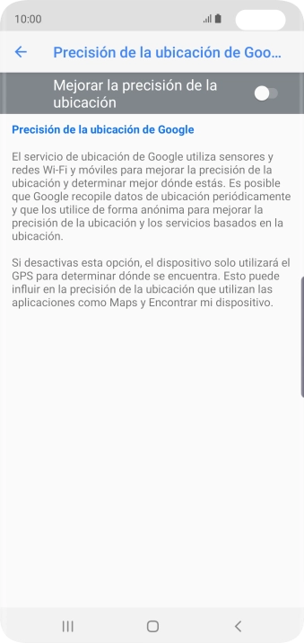 Pulsa el indicador junto a 