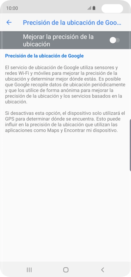 Pulsa el indicador junto a 