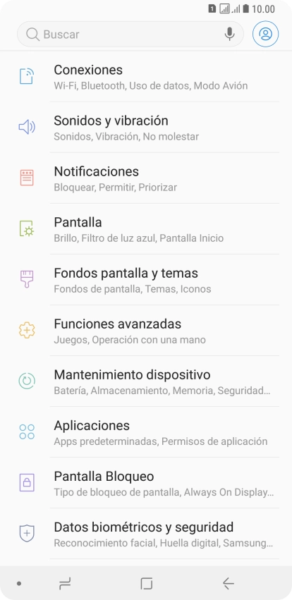 Pulsa Aplicaciones.