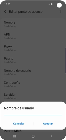 Introduce wap@wap y pulsa Aceptar.