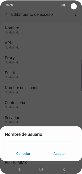 Introduce wap@wap y pulsa Aceptar.
