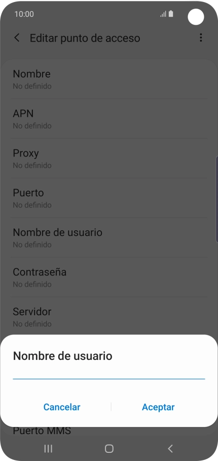 Introduce wap@wap y pulsa Aceptar.