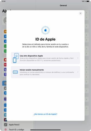 Pulsa Iniciar sesión manualmente.