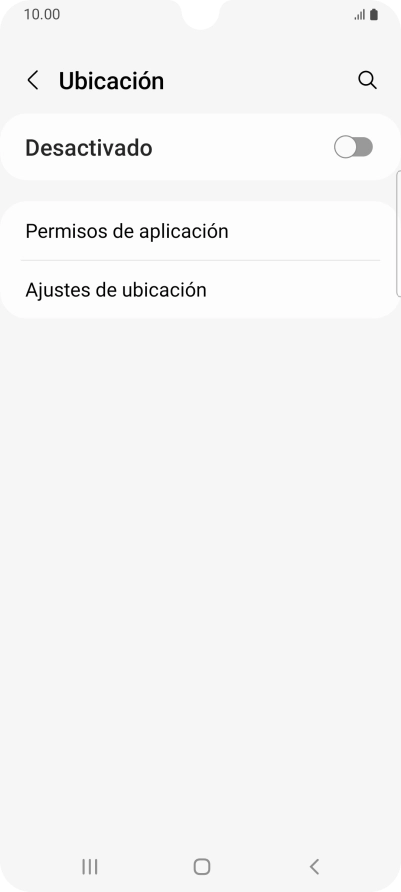 Pulsa el indicador para activar o desactivar la función.