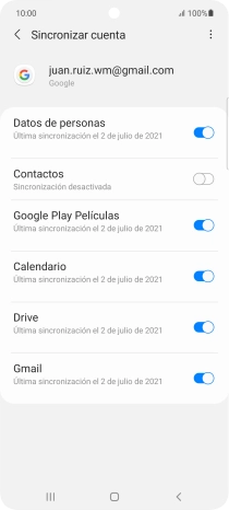 Pulsa el indicador junto a 