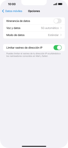Pulsa el indicador junto a 