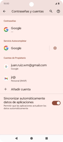 Pulsa el indicador junto a 