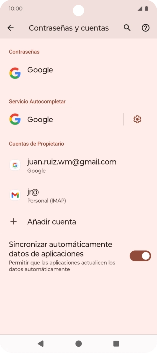 Pulsa el indicador junto a 