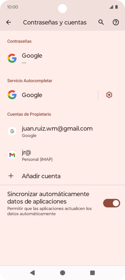 Pulsa el indicador junto a 