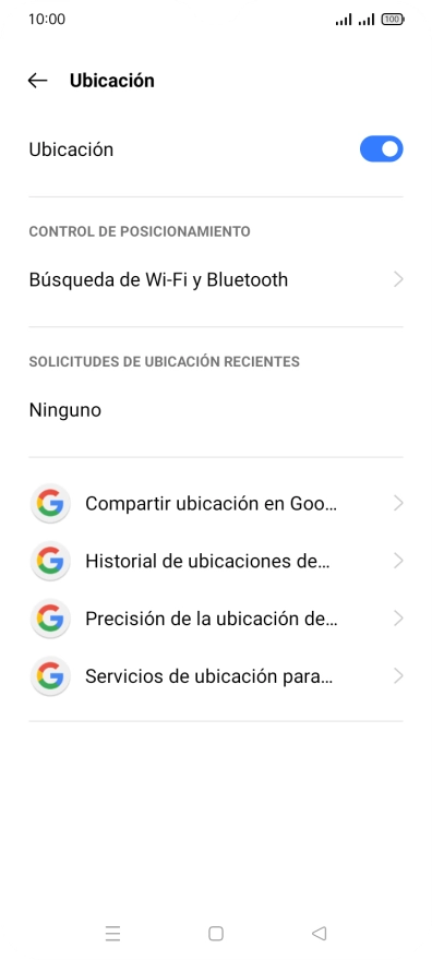 Pulsa Precisión de la ubicación de....