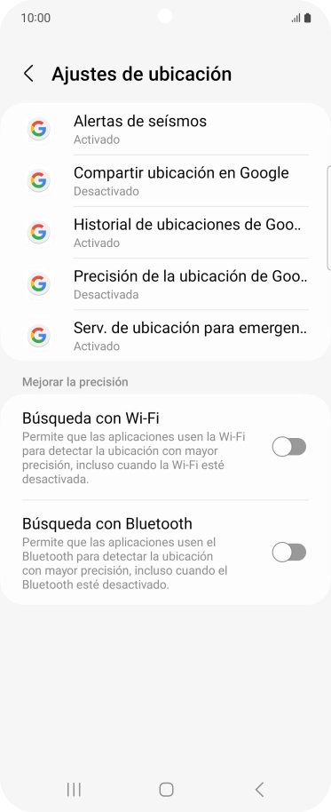 Pulsa Precisión de la ubicación de Goo...