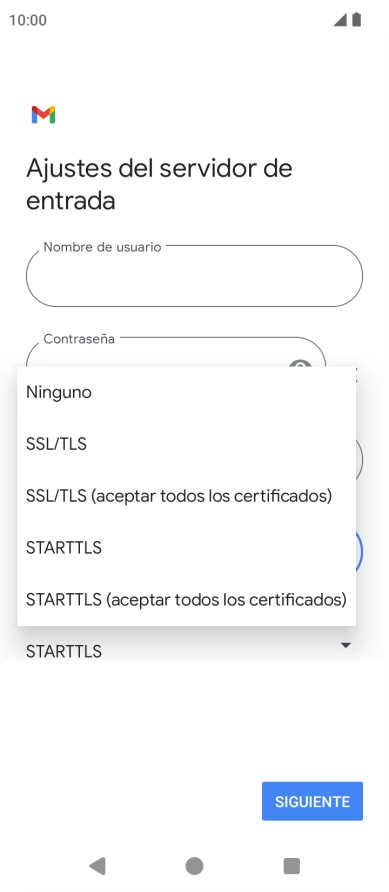 Pulsa SSL/TLS.