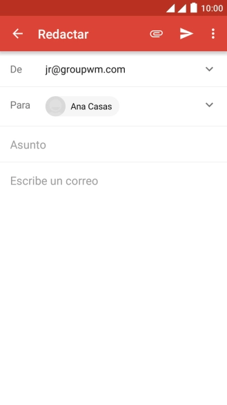 Pulsa Asunto e introduce el asunto deseado.