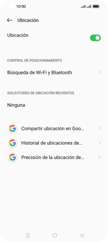 Pulsa Precisión de la ubicación de....