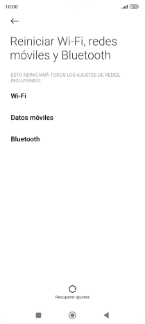 Pulsa Recuperar ajustes.
