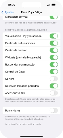 Pulsa el indicador junto a 