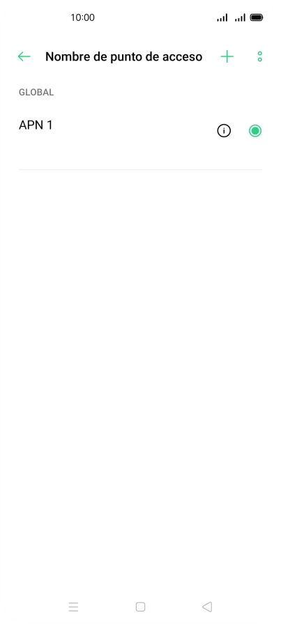 Pulsa el icono de añadir.