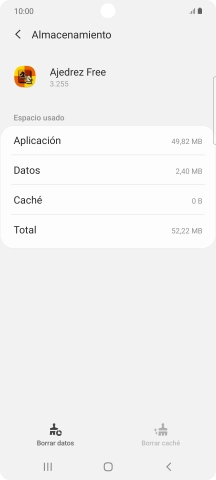 Pulsa la tecla de inicio para terminar y regresar a la pantalla de inicio.