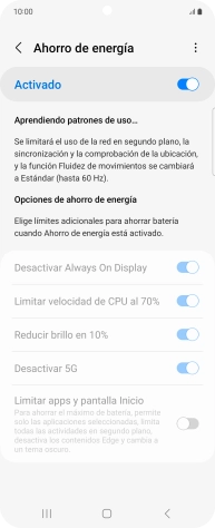 Pulsa la tecla de inicio para terminar y regresar a la pantalla de inicio.