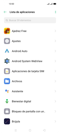 Pulsa la app deseada.